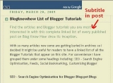 Aggiungere un sottotilolo ai post su blogger/blogspot