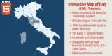 Mappa interattiva dell’Italia HTML per siti web